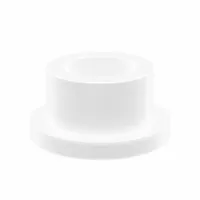 OILITE Flanged Sleeve Bearing: PTFE, 1/2 in Bore, 3/4 in OD, 1/2 in Overall Lg, White, 10 PK (MPN VF-0812-04B)