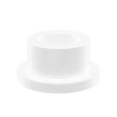 OILITE Flanged Sleeve Bearing: PTFE, 1/2 in Bore, 3/4 in OD, 1/2 in Overall Lg - Chemical- & Heat-Resistant Plastic Flanged Sleeve Bearings