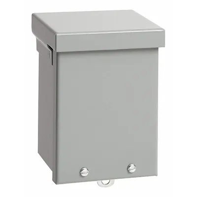 HOFFMAN Enclosure: Steel, 16 in x 12 in x 6 in, 3R, Solid Cover, Screw On, Included - Steel Enclosures with Screw-On Covers