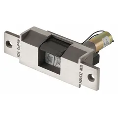 This combination cylindrical and mortise electric strike from VON DUPRIN is constructed of stainless steel and operates on 24V AC/DC input. With a height of 4 7/8 inches and a Performance Duty Rating of 1 - Heavy Duty, it is suitable for access control applications in commercial and industrial settings where heavy-duty performance is required.