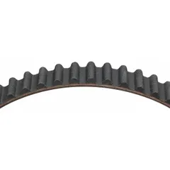 Timing belt and metric V-belt belt with 1,172 mm effective length. Fiberglass reinforcing cord material. Used in automotive engine timing systems to synchronize camshaft and crankshaft rotation.