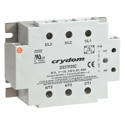 CRYDOM Solid State Relay: Surface Mounted, 50 A Max Output Current, SCR - Surface-Mounted Relays