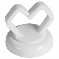 Snap-In Cable Holder: 0.5 in Max. Bundle Dia., Polymer, White, 10 lb Holding Capacity (MPN 62401-10)