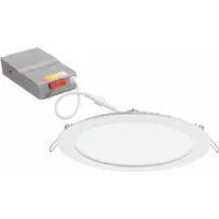 JUNO Downlight: 8 in Dia, 1,640 lm, 2700K/3000K/3500K/4000K/5000K, 19.7 W, 120V AC, White (MPN WF8 SWW5 90CRI MW M6)