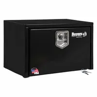 BUYERS PRODUCTS Underbody: Underbody Truck Box, Single Drop-Down Door Door, 15 in Overall Dp, Black (MPN 1703322)