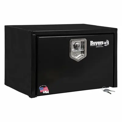 BUYERS PRODUCTS Underbody: Underbody Truck Box, Single Drop-Down Door Door, 15 in Overall Dp - Single Drop-Down Door Boxes