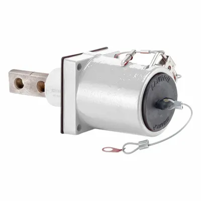 LEVITON Single Pole Receptacle: White, Straight 45° Clevis Pin Mating - Receptacles with Bus Bar Terminations