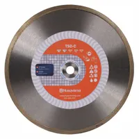 HUSQVARNA Diamond Saw Blade: Ceramic/Granite/Marble/Tile, 10 in Blade Dia., 5/8 in Arbor Size, Good (MPN TACTI-CUT C 10)