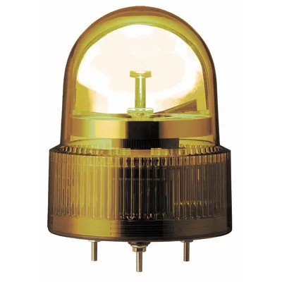SCHNEIDER Beacon Light: Orange, LED, 24V AC/DC, 4 3/4 in Overall Dia, 4 3/4 in Overall Ht - Wired Rotating Lights