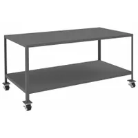 DURHAM MFG Work Table: Fixed Ht, Steel, 72 in x 36 in, 3,000 lb Overall Load Capacity (MPN MTM367236-3K295)