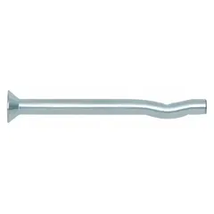 These vibration-resistant drive anchors are designed for fastening into concrete, block, or brick. Suitable for securing electrical conduit, strut channels, and light-duty industrial fixtures. Each anchor has a flat head, steel construction, and zinc-plated finish. Supplied in a 100-pack.