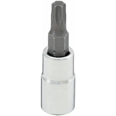 WESTWARD Socket Bit: 1/4 in Drive Size, Torx Tip, T27 Tip Size, 1 1/2 in Overall Lg - Torx Bit Sockets