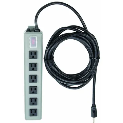 TRIPP LITE Outlet Strip: 6 Outlets, 15 ft Cord Lg, 15 A Current, Not UL Rated for Healthcare - Industrial Power Strips