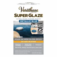 VARATHANE Finish: Finish, Interior, 32 fl oz Container Size, Metallic Blue, Super Glaze (MPN 370905)