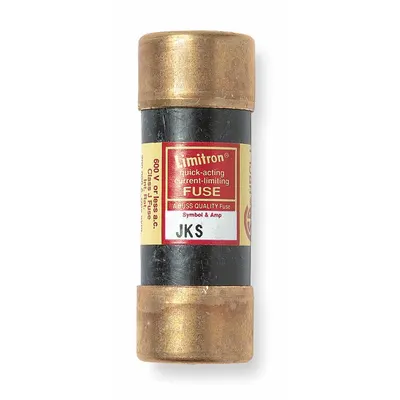 BUSSMANN Fuse: JKS Series, Class J, Cylindrical Body, Fast-Acting, 15 A, 600 V AC - Fast-Acting Cylindrical Fuses