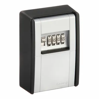 ABUS Lock Box: Mechanical Combo Lock, 20 Key Capacity, 4 3/4 in Outside Ht - Surface-Mount Lockboxes