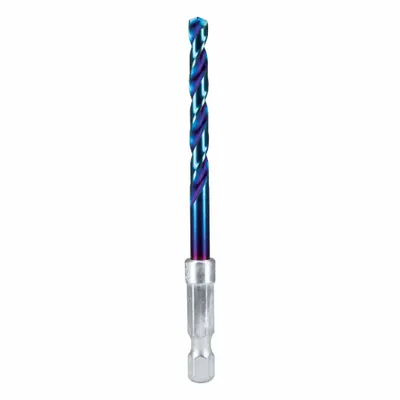 SPYDER Twist Drill Bit: 13/64", 137° Split Point, TiCN High Speed Steel - Spyder Mach-Blue Drill Bits