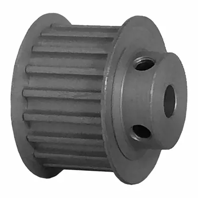 Dayton Timing Pulley: Curvilinear, Fixed, For 15 mm Belt Wd, 19 Teeth, 5 mm Pitch - HTD Section Fixed-Bore Timing Pulleys with Hub