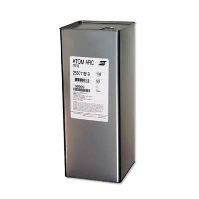 ESAB Stick Electrode: Carbon Steel, E7018 H4R, 3/16 in x 14 in, 50 lb - Electrodes for Structural Steel Fabrication