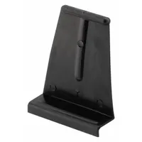 This black painted screen pull tab is used for pulling or releasing window and door screens. It has a 15/16 in overall length and is installed on screen frames for convenient operation