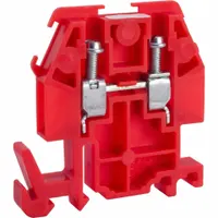 SQUARE D Terminal Block: DIN Rail Mounting Type, Box Lug Wire Termination, 2 Wire Terminals, 30 A (MPN 9080GMR6)