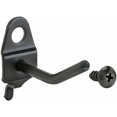 OEM Single Rod Pegboard Hook: 1/4 in Peg Hole - Hooks for Round-Hole Pegboard