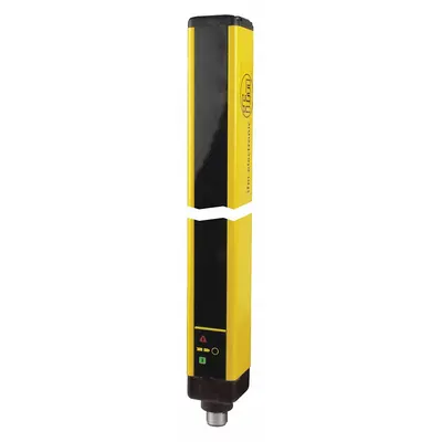 IFM Light Curtain: 24V DC, 6 Beams, 30 mm Spacing, 160 mm Protected Ht, M12 - Light Curtains for Hand Detection