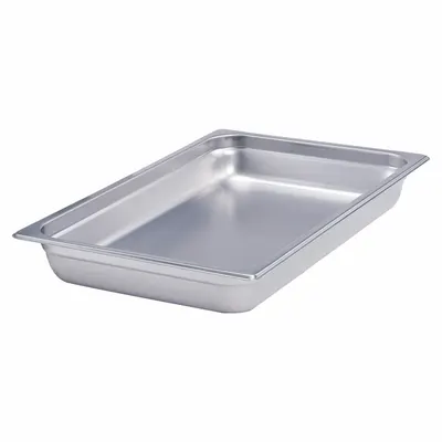 CRESTWARE Half Size Steam Table Inset Pan, 24 ga, NSF, 2-1/2 in Depth - Steam Table Pans