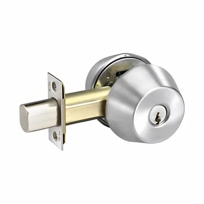 ASSA ABLOY ACCENTRA Deadbolt Lock: Cylindrical, 1 3/8 in Door Thick - Max - Occupancy-Indicating Cylindrical Deadbolts
