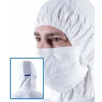 Cleanroom Mask: Dual, Non-Adj, Polyethylene/Polypropylene, White, M Mask Size, ANSELL, 600 PK (MPN MEA210-2)