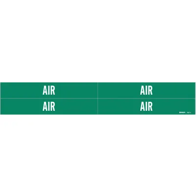 BRADY Pipe Marker: Air - Air Adhesive Pipe Markers