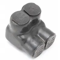 BURNDY Multitap Connector: 2 Port, Single-Sided Entry, 10 AWG – 350 kcmil Wire Size, Black (MPN 1PL3502)
