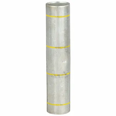 3M Open Barrel Splices: 250 kcmil Wire Size, Yellow Code, 3.38 in, Copper Barrel - Crimped Butt Splice Compression Connectors