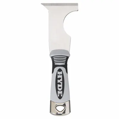 HYDE Painters Tool: Stainless Steel, 2 1/2 in Blade Wd, 3 1/8 in Blade Lg - Corrosion Resistant Painter's Multi-Tools