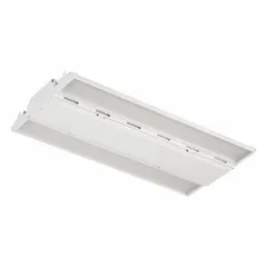 This 2 ft. linear LED bay light delivers 24,000 lumens at 4000K with 174W power consumption. Designed for mounting heights of 10 ft to 30 ft, it is suitable for high-bay applications in industrial and commercial spaces such as warehouses and factories.