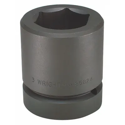 WRIGHT Impact Socket: 2 1/2 in Drive Size, Metric, 200 mm Socket Size, 6-Point - 2-1/2" Drive Impact Sockets