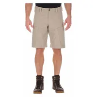 5.11 Tactical Shorts: Khaki, 42 in Waist, 11 in Inseam, 31% Cotton/69% Polyester Material (MPN 73334ABR-055-42)