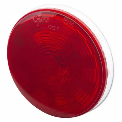 GROTE 54362 LED Stop Light, Red, Round, 4 5/16 in, Bracket Mount - Stop Lights