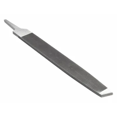 WESTWARD Mill File: Rectangular, Smooth Cut, 6 in Lg without Tang, 5/8 in Wd, 1/8 in Thick - Tapered Single-Cut Rectangular Files