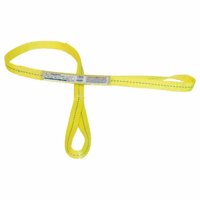STREN-FLEX Web Sling: Type 4, Polyester, 1 Plies, 18 ft Sling Lg - High-Visibility Polyester Twisted-Eye Web Slings