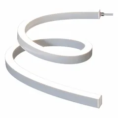 Side-bend flexible linear LED light spool with 32 13/16 ft length and maximum run of 32.8 ft. Warm white 2400K color temperature, 149 lm output, 3.2 W power consumption, 13/16 in height, and 50,000-hour rated life. Connection via lead wire. Suitable for accent, under-cabinet, cove, and display lighting.