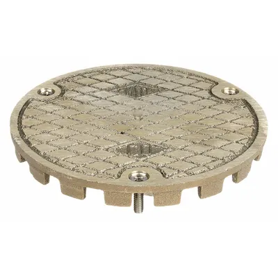 JAY R. SMITH MFG. CO Strainer: 5 3/4 in Overall Dia, 3 3/4 in Overall Ht, Cast Iron, Bronze - Floor Cleanout Covers