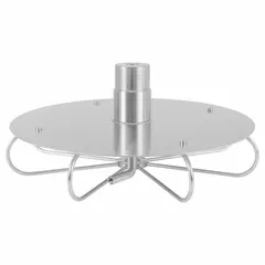 Manhole cleaner with stainless steel housing and protection plate. Features two nozzles and a 1/2-inch NPTF inlet. Used for cleaning manholes and confined spaces in wastewater systems.