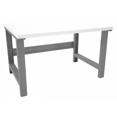 TENNSCO Workbench: Fixed Ht, Laminate, 48 in x 36 in, 2,400 lb Overall Load Capacity - Open-Base Workstations