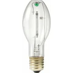 This PHILIPS high pressure sodium lamp features an ED23-1/2 bulb shape and a Mogul Screw (E39) base. With a power rating of 70.2 watts and a color temperature of 2100K, it is suitable for universal burning orientation. Commonly used in industrial, commercial, and outdoor lighting applications such as warehouses, parking lots, and street lighting.