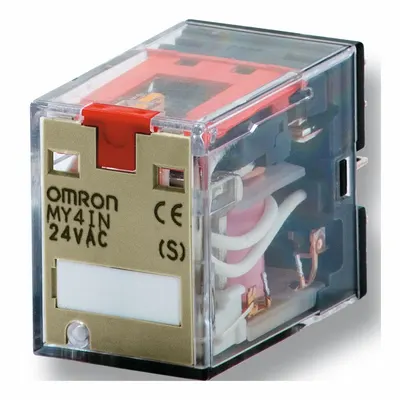 OMRON General Purpose Relays: Socket Mounted, 24V DC, 4PDT, 14 Pins/Terminals - Socket-Mounted Relays