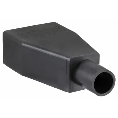 QUICKCABLE Straight Clamp Terminal Protector: 1 to 2 AWG, Black, Clamp - Terminal Caps