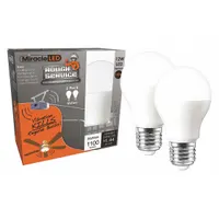 MIRACLE LED Compact LED Bulb: Medium Screw (E26), LED, (A) Classic, A19, 12 W Watt, 5000K, Frosted (MPN 602109)