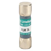 LITTELFUSE Fuse: FLM Series, Midget, Time-Delay, 7 A, 250 V AC, 13/32 in x 1 1/2 in, Non-Indicating (MPN FLM007)