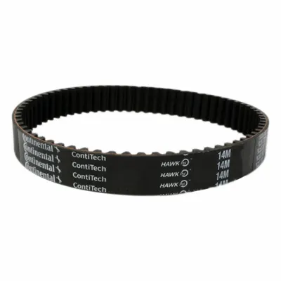 CONTINENTAL Timing Belt: One Side, Curvilinear, Conti Hawk PD, 14 mm Pitch, 170 mm Top Wd - HTD Section Timing Belts